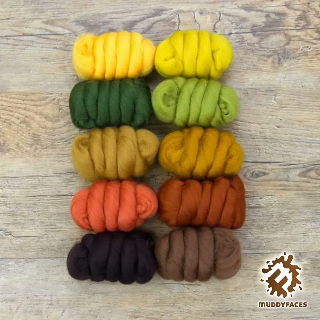 💚 💛 🍁 🍂 Lovely autumn colours! Get yourself some lovely wool and have a go at felting. Crafty autumn fun! buff.ly/3VynKMT