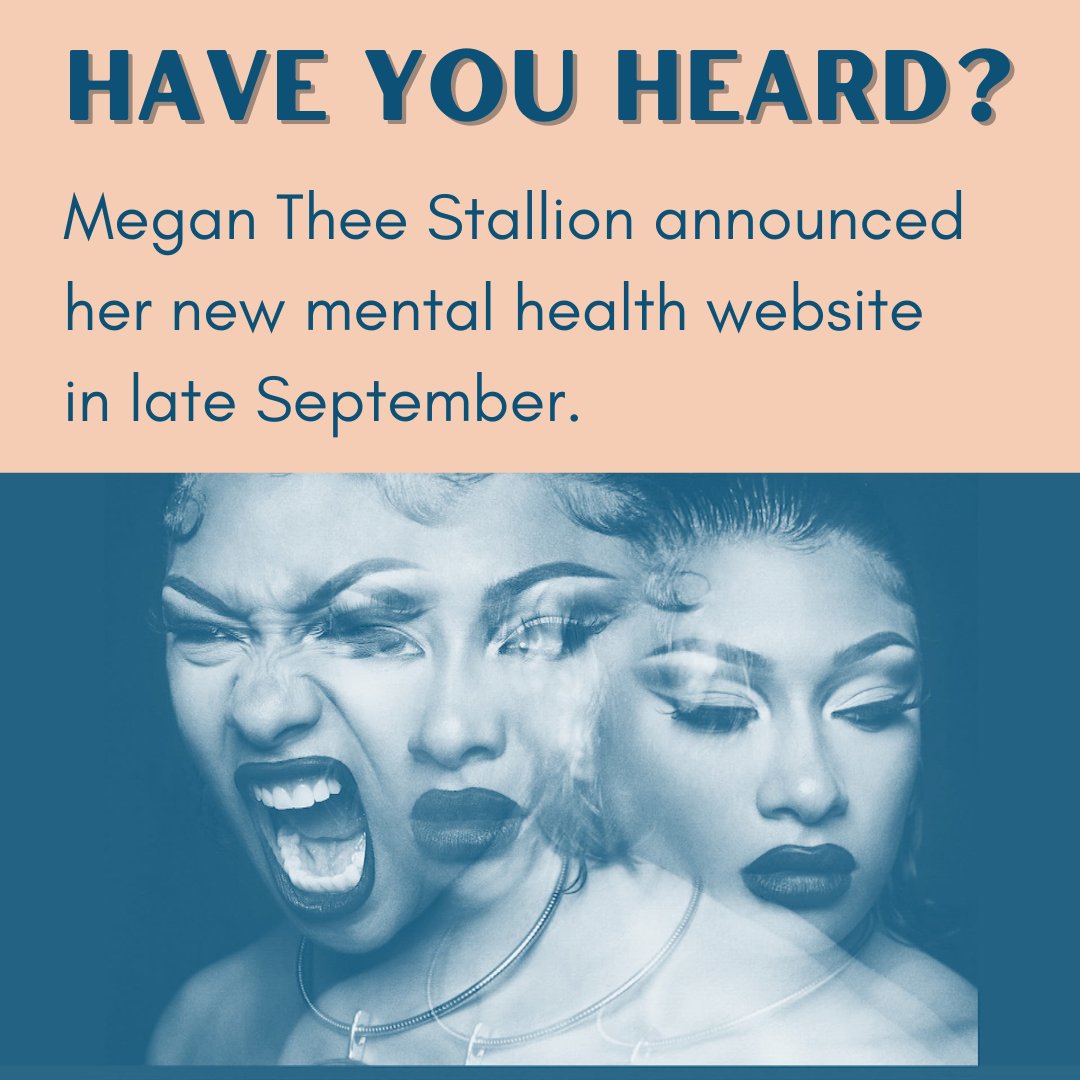 AddictionCentr's tweet photo. Celebrities are continuing to come forward to speak about the importance of mental health. Check out Megan Thee Stallion's new website that provides numerous mental health resources!
#megthestallion #mentalhealthawareness #addictioncenter https://t.co/eAob3tHp1O