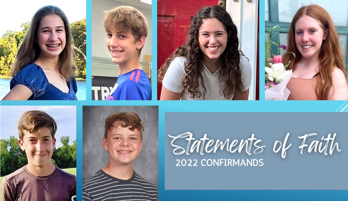 Confirmands will read their faith statements this Sunday. Join us as we continue to encourage &amp; be inspired by their faith journeys. Traditional worship is at 8am &amp; contemporary at 10:30. We meet at Central Seminary(6601 Monticello Rd,Shawnee). Our services are livestreamed here.