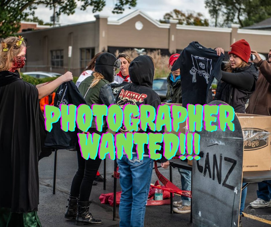 BRZ_Walk's tweet photo. We have two AMAZING photographers helping us on Saturday, but we are in need of one more person. If anyone would like to be one of our volunteer photographers, then please reach out to info@indyzombiewalk.com https://t.co/PCrM43S1MX