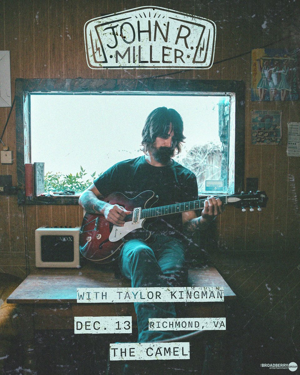 thecamelrva's tweet photo. Singer-songwriter-picker 𝘑𝘰𝘩𝘯 𝘙. 𝘔𝘪𝘭𝘭𝘦𝘳  is bringing his talents to The Camel Dec. 13, now with support from Taylor Kingman! 🎟️ Tickets on sale now -> https://t.co/APBhJA0kG9 @JohnRMillerWV @taylorkingman https://t.co/pb1hPyDcr0