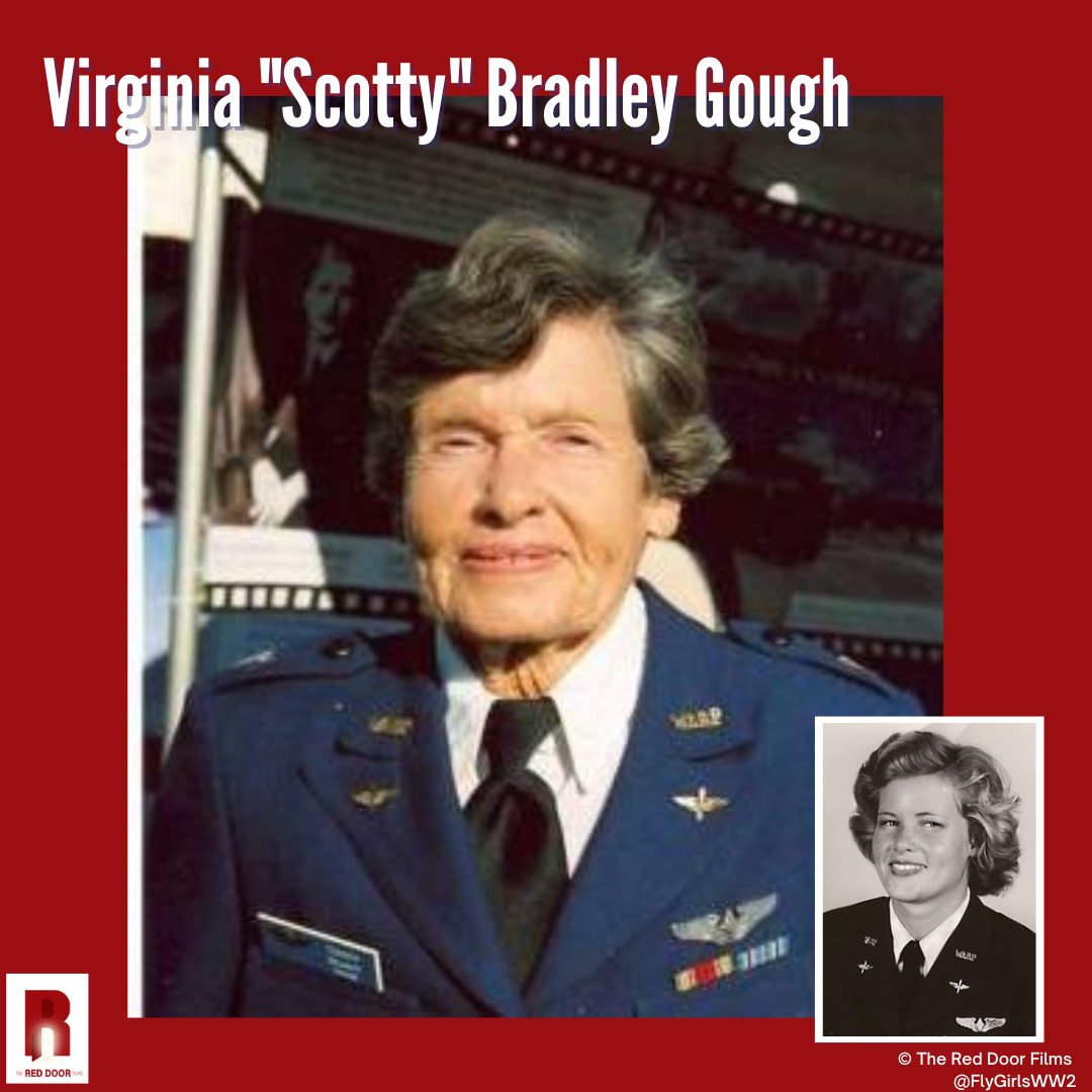 FlyGirlsWW2's tweet photo. #TBT Virginia Gough was a WASP member and a tireless volunteer in the WASP advocacy. Because of her work, she and her sister WASP members were awarded the Congressional Gold Medal in 2010 for their outstanding service to our country during World War II
#WASP #FlyingIsFemale https://t.co/6CBoeQe8Dl