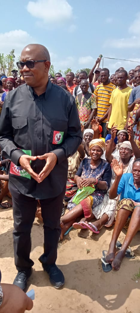 PeterObi's tweet photo. I am in Benue State visiting and commiserating with the flood disaster victims. My solidarity and prayers are with them. -PO https://t.co/mnbEZ6WOPU