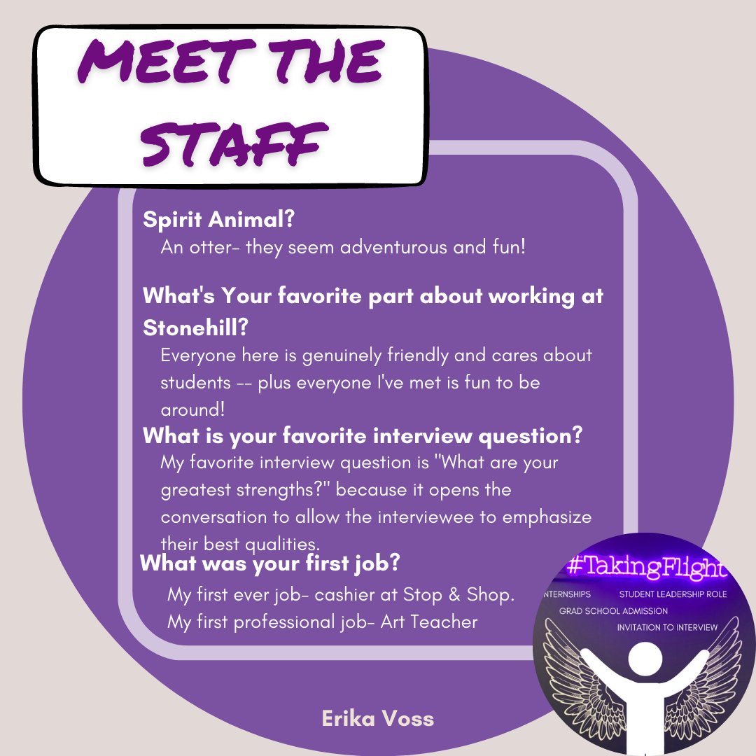 Last but not least, we would like to introduce the final member of our #meetthestaff campaign, Graduate Career Assistant Erika Voss.  Swipe to learn more about how Erika went from teaching art to working at the CDC.