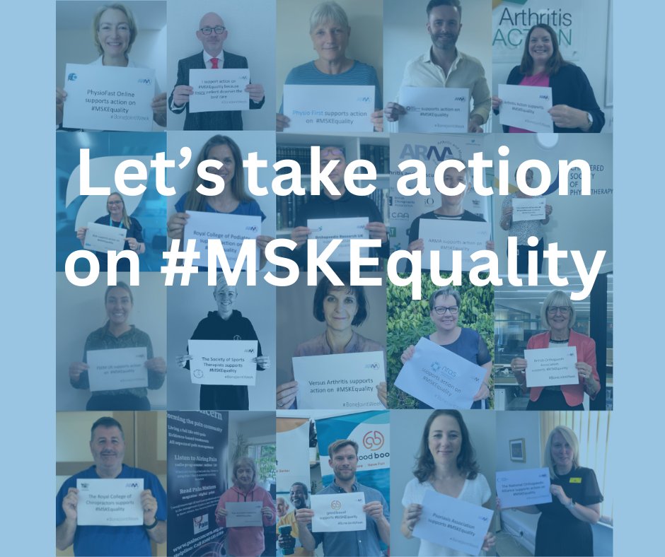 BritOrthopaedic's tweet photo. Thank You! As the #BoneJointWeek ends today, we want to thank the ARMA alliance members, our followers and everyone who supported raising awareness about the importance of musculoskeletal health and #MSKequality. Find more at: https://t.co/zC6HpAhdv1 https://t.co/5cbuOmWl6n