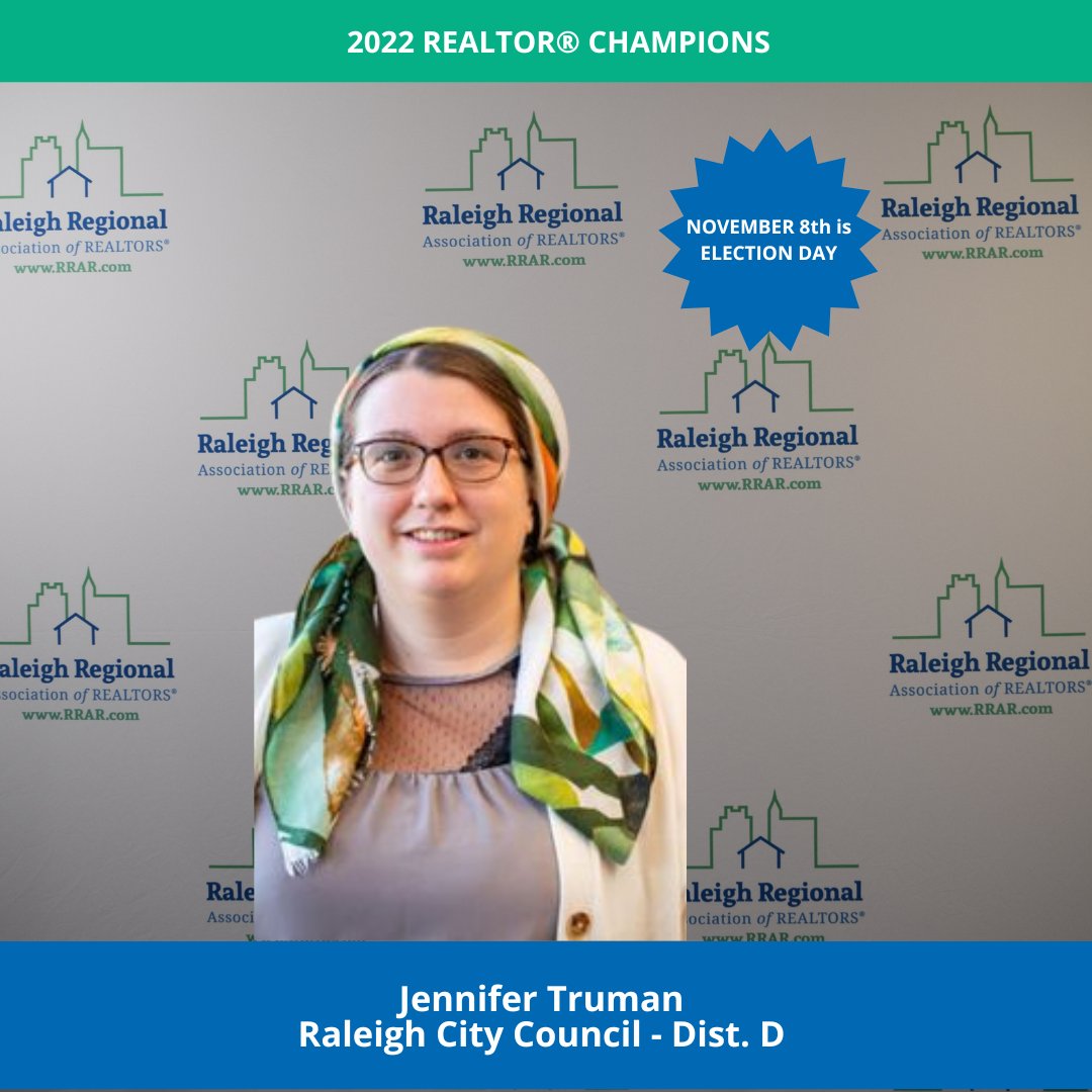 RaleighREALTORS's tweet image. Say hi to #RealtorChampions running for #Raleigh City Council:
Minu Lee, Corey Branch, Jennifer Truman, and David Knight!!

Early voting is Oct 20-Nov 5!
Find polling locations: vt.ncsbe.gov/RegLkup/

#realtorparty #raleighrealtor #trianglerealtor