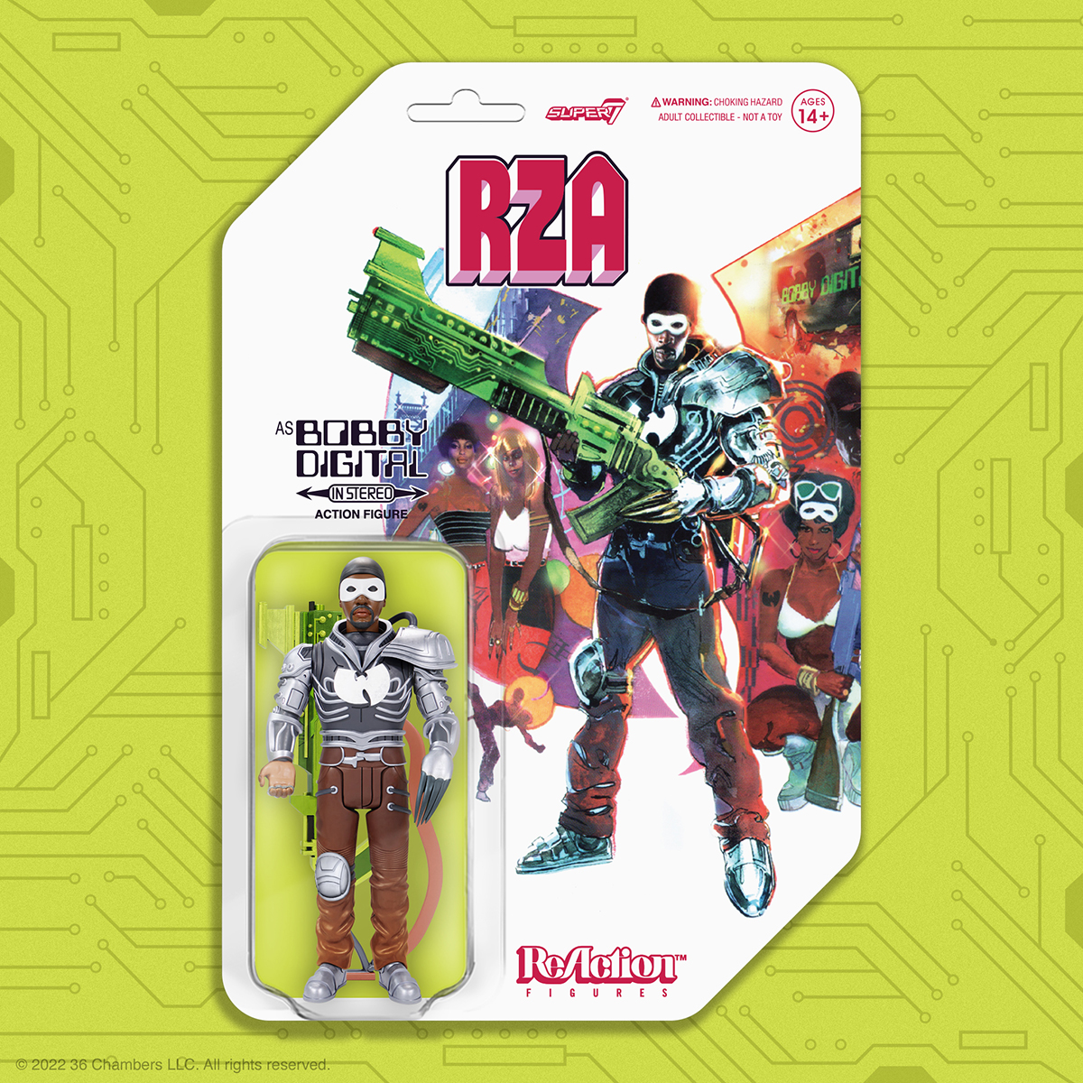 For his debut studio album, rapper and producer @RZA created Bobby Digital his fun-loving, hedonistic alter-ego. Don’t get caught with an analog collection! Snap up the RZA ReAction Figure of Bobby Digital, available and shipping now on Super7.com!