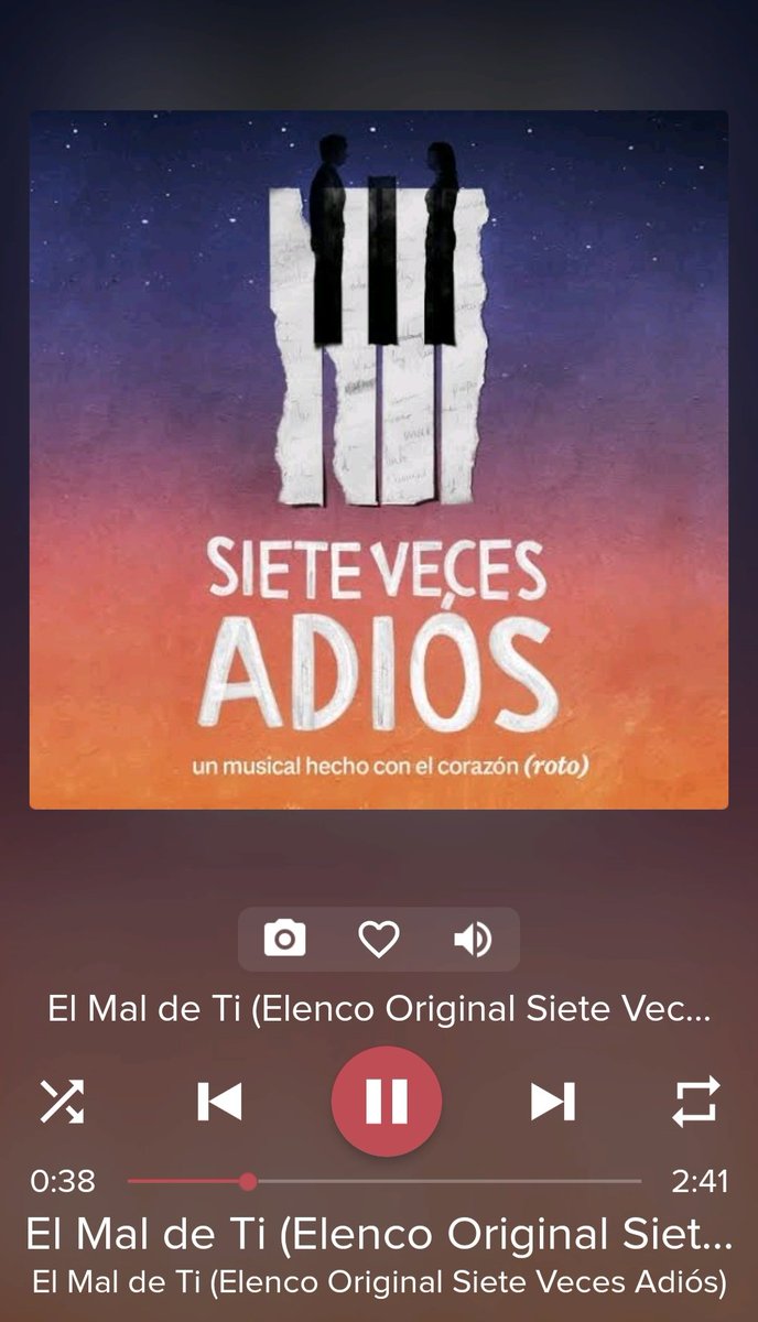 alietdelavega's tweet photo. Es que no puedo con esta belleza de canción 🎶
La escucho una y otra vez y no logro cantarla sin que se me quiebre la voz 💔
Insisto @DiegoMedelmusic qué hermoso regalo es tu voz 🙏🏻
@sietevecesadios #ElMalDeTi #SieteVecesAdios 👫🏻💌💔 https://t.co/VcTATjc36T