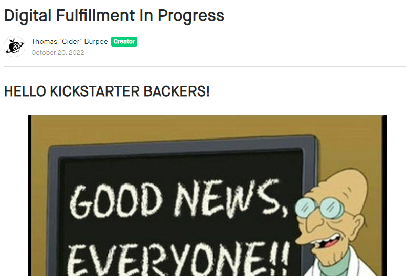 CiderHype's tweet photo. WAAAAIT A MINUTE!
IS THAT AN---UPDATE?!?!!
https://t.co/Rc3AdyCKyq
#Comicsgate
#HearTheCall
#TheColossals https://t.co/y3eAOIIMCX