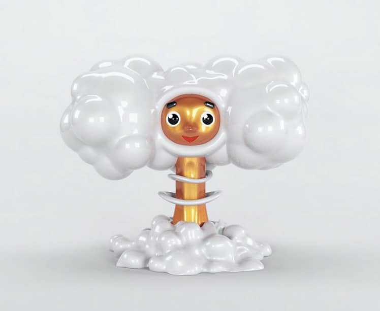Estonian rapper Tommy €A$H has created a new version of Cheburashka. Now it's #Nukerashka. #Russia #nuclear #tommycash