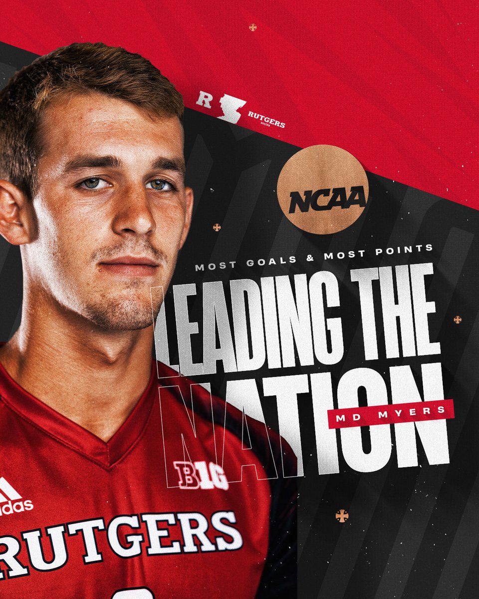 𝐋𝐞𝐚𝐝𝐢𝐧𝐠 𝐓𝐡𝐞 𝐍𝐚𝐭𝐢𝐨𝐧👑

With a total of 12 goals and 28 points, MD Myers currently tops the NCAA in both statistics ‼️

#GoRU | #RUMS