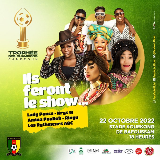 TheCameroonianZ's tweet photo. Ils/elles feront le show lors du match #BAMCOT à Bafoussam.
#BAMBOUTOS 🆚 #COTONSPORT
📆 22/10/2022
🏟️ Stade Kouekong
📍BAFOUSSAM
| #TropheeDesChampions | #TDC2022
© : @TropheeDC https://t.co/OqIofHOaQZ