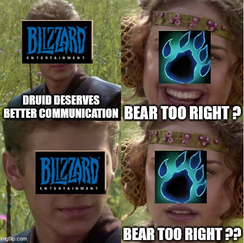 A crumb of bear love they beg.