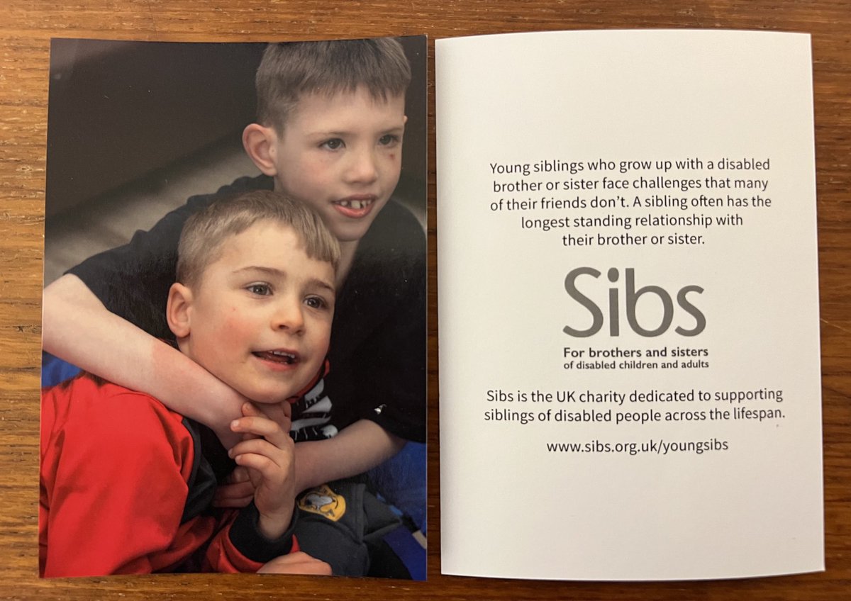 We’re very proud to be presenting tonight’s #brotherdoyouloveme event in association with ⁦@Sibs_uk⁩, the only charity for young and adult siblings of disabled people. sibs.org.uk