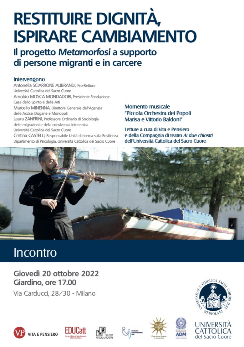 Da oggi a <a href="/Unicatt/">Università Cattolica</a> nel chiostro di via Carducci si incontra un barcone di #Lampedusa per ricordare i viaggi nel Mediterraneo e chi è ‘morto di speranza’ verso l’#Europa. Grazie a un’università che interroga la società <a href="/a_sciarrone/">Antonella Sciarrone</a> <a href="/Cattolica_News/">CattolicaNews</a>
