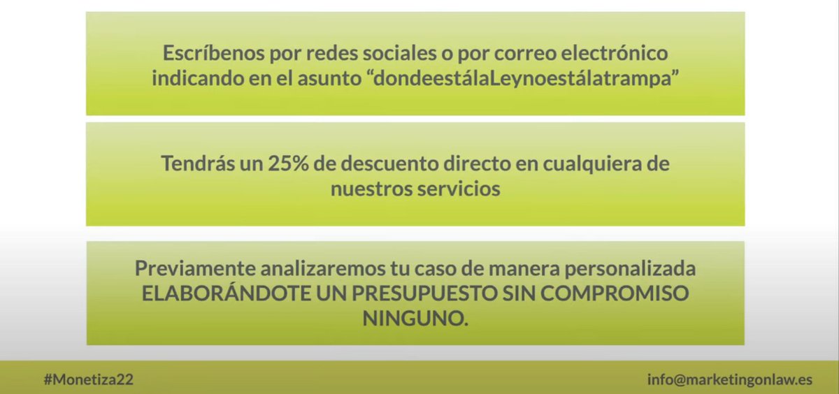 Dado que nos están llegando un montón de correos de asistentes al #MONETIZA22 solicitando la oferta que hemos lanzado para ell@s, vamos a contestaros a tod@s mañana con la atención que merecéis :-) !! Muchas gracias por la súper acogida!! Estamos deseando hablar con vosotr@s ;-)