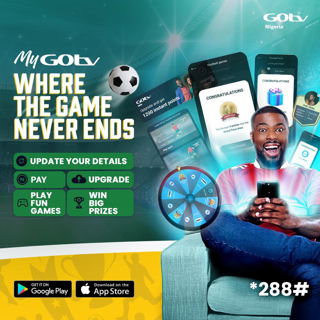 It’s 31 days left to the #FifaWorldCup2022. Get in the World Cup mood and win big with amazing games on the #MyGOtvApp #YaQatar4GOtv