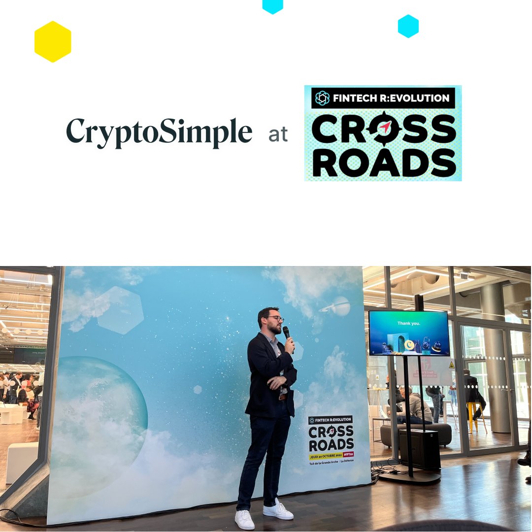 CryptoSimpleApp's tweet image. Notre CEO François-Julien pendant son pitch de @CryptoSimpleApp au #FFT22. 🎤

Merci @FranceFintech pour cet événement !

#CryptoSimple #Blockchain #DeFi
