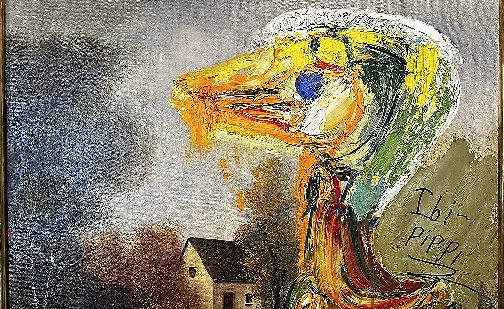Maleriet "Den Foruroligende Ælling" af Asger Jorn har fået fjernet skader efter hærværk og udstilles fredag 👍 tvmidtvest.dk/silkeborg/jorn… #AsgerJorn #kunstdk #MuseumJorn #Silkeborg