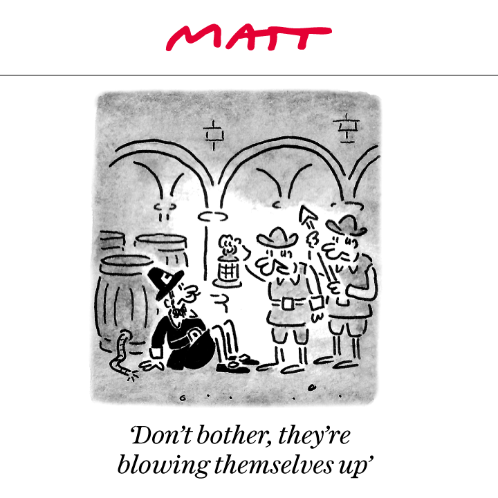 💣️ 'Don't bother, they're blowing themselves up' My latest cartoon for tomorrow's @Telegraph Subscribe to my weekly newsletter to receive my unseen cartoons: telegraph.co.uk/premium/matt/?…