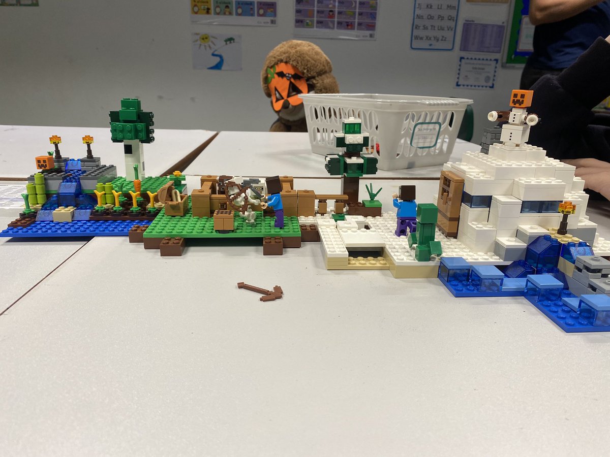Today really was awesome. My incredibly talented TA made this amazing display on my door for our new explore topic next term ‘What is it like to be respected?’ ⭐️ AND two of my pupils who don’t usually get on, played and made a Minecraft Lego village TOGETHER!! So proud 🥹