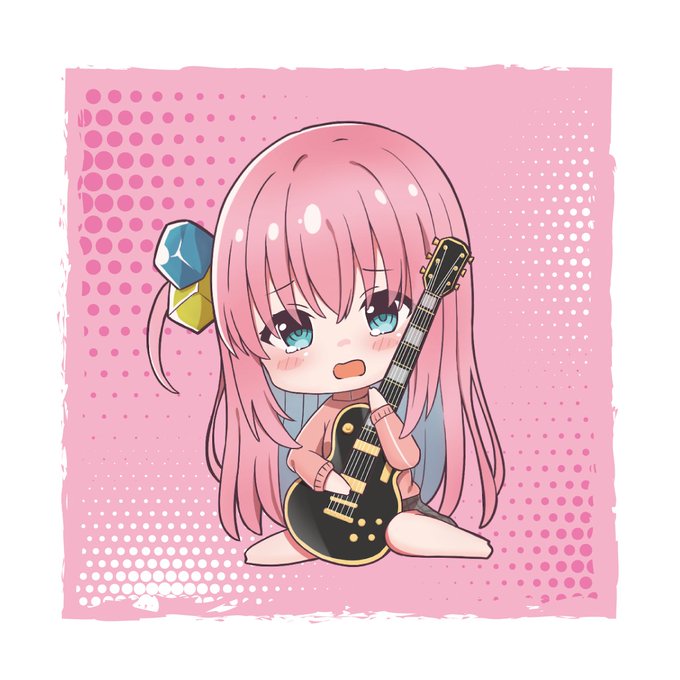 ぼっちちゃん可愛い何故か泣き顔描きたくなりますよね。#ぼっち・ざ・ろっく 