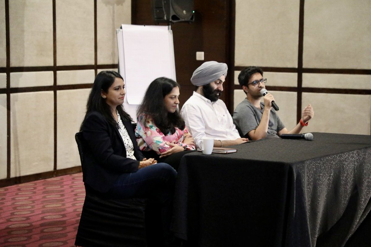 MICA_Ahmedabad's tweet photo. MICA ended its first admission seminar in #Delhi on a high as we witnessed four alumni from different batches talk about their life and experiences at #MICA.
We will continue on this road to MICA. Stay tuned for further updates!
#RoadToMICA #MICASchoolOfIdeas #ThursdayThrowback https://t.co/Q7jPLrGA07