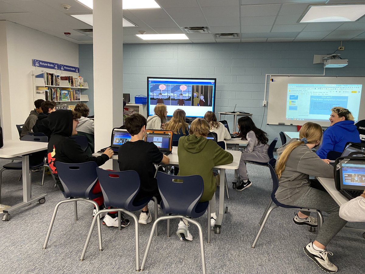 burnsiewoj's tweet photo. 8th @SundlingJH scientists showed their mastery level understanding of #contactforce this week in the library using @Pixton. What great evidence of learning! @D15Schools #LITinD15
#proudtobe15
#D15reads https://t.co/D2HqyFs5w9