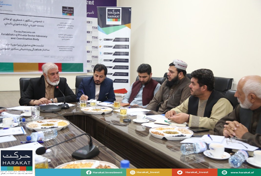 Harakat_Invest's tweet photo. In continuation of the private sector consultation series, @Harakat_Invest in partnership with @IFC_org organized the second session with ACCI. All participants welcomed the initiative to establish a private sector advocacy and coordination body and insisted to have continued ... https://t.co/Q8QC4wo1fL