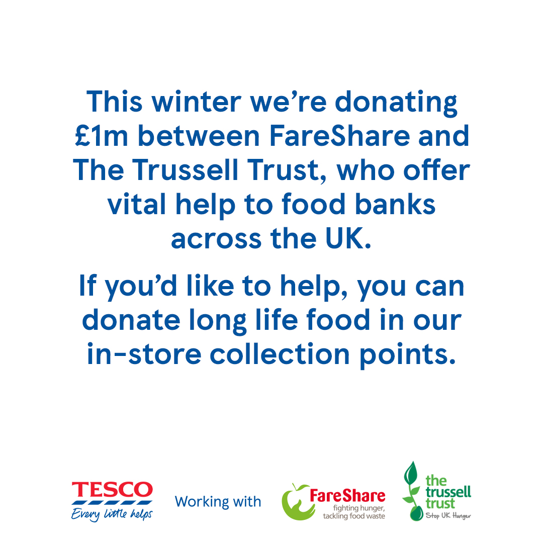 Thanks to you and our partnership with <a href="/FareShareUK/">FareShare</a> and @TrussellTrust we’ve provided over 100m meals to those who needed it most.
If you’d like to help, you can donate in our in-store collection points tes.co/fooddonations
