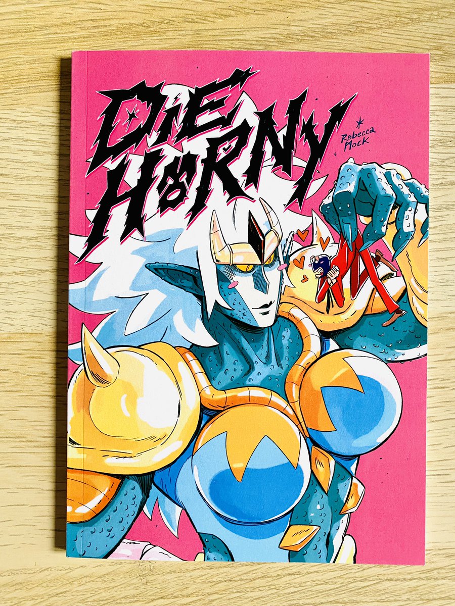 「Very excited to be bringing DIE HORNY to」|R. Mock @ MoCCA 172のイラスト