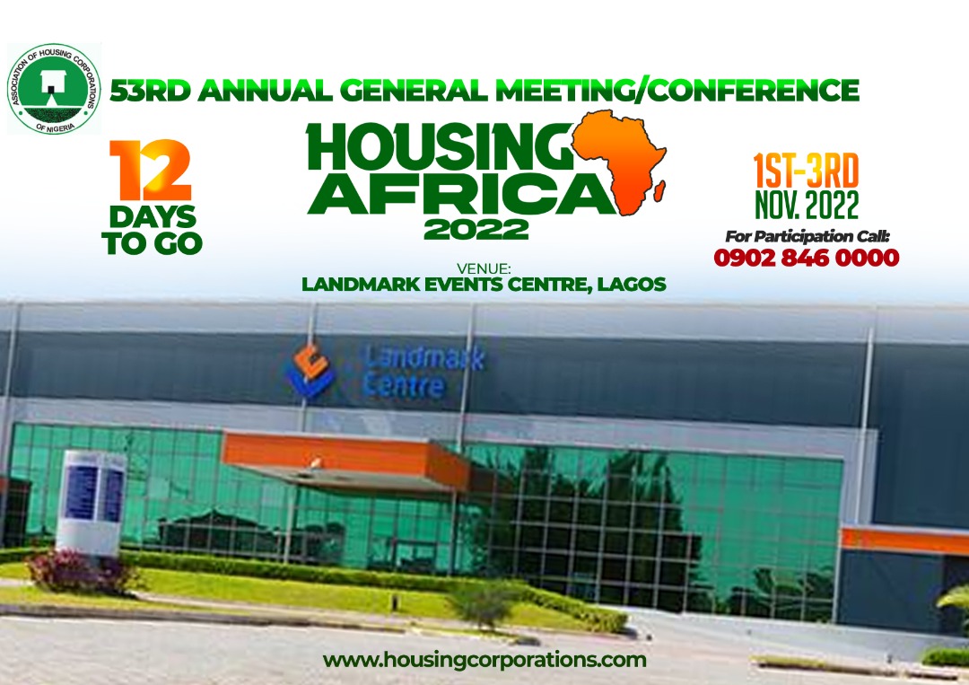 Make your reservations today...

#HousingAfrica2022