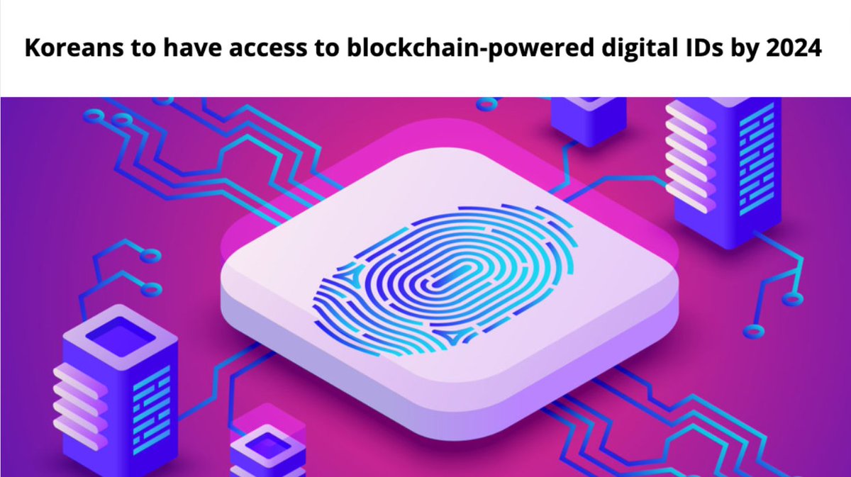 #SouthKorea plans to integrate #Blockchain based digital IDs by 2024. The technology is expected to launch with an estimated 45 million citizens adopting the technology within 2 years. 

What roadblocks do you see with implementation?

➡️ cointelegraph.com/news/koreans-t…