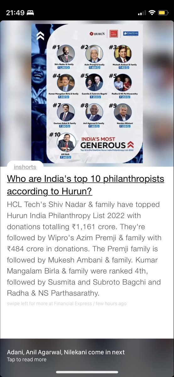 kansal15's tweet image. IMO This is the real India’s TOP10 Rich People list