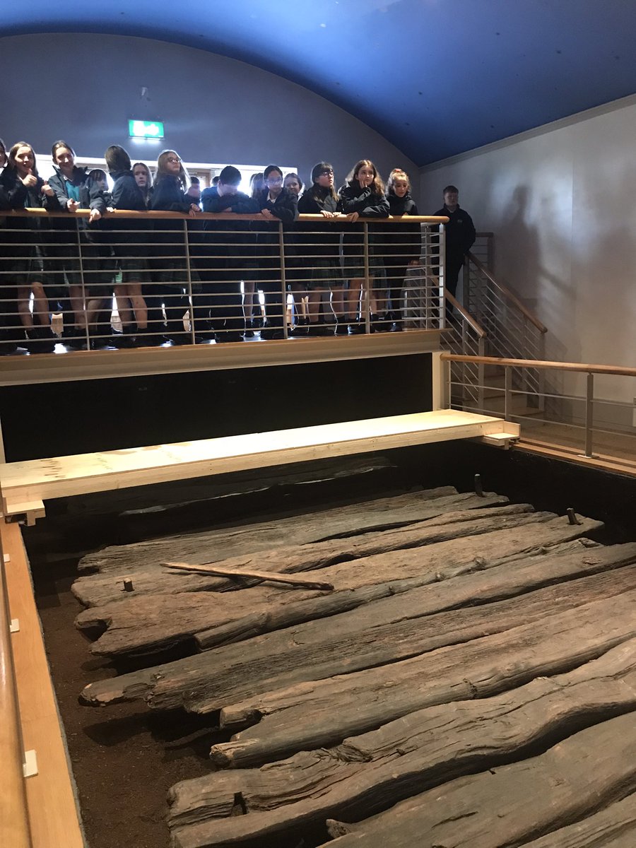 RosComCol's tweet photo. 1st Year historians visiting Corlea Ironage Trackway in Co Longford today. It is the largest preserved Iron Age track in Europe and was built through the bog circa 148Bc. @opwireland @JctHistory @NMIreland @longfordcoco @GreenSchoolsIre #climateactionweek #thepastinmyplace #bog https://t.co/59yaQ3cTGd
