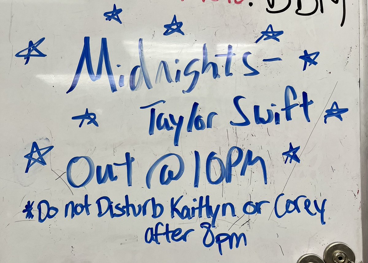 Coreywayne2's tweet image. When you and your Swiftie coworker wanna do some promo for @taylorswift13 but also want people to know not to bother you tonight! @taylornation13 #TSmidnightTS