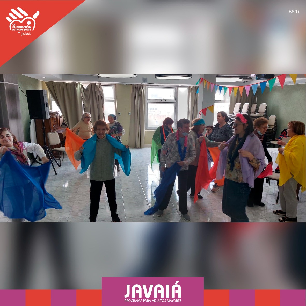 LaFunddeJabad's tweet image. La primavera se vive a todo color en Javaia!!! 
En el taller de “Expresión y Movimiento”, cada encuentro es único y nos renueva la energía. 
#Lafundaciondeaccionsocialdejabad #Javaia #Personasmayores #vejezsaludable #envejecimientoactivo
