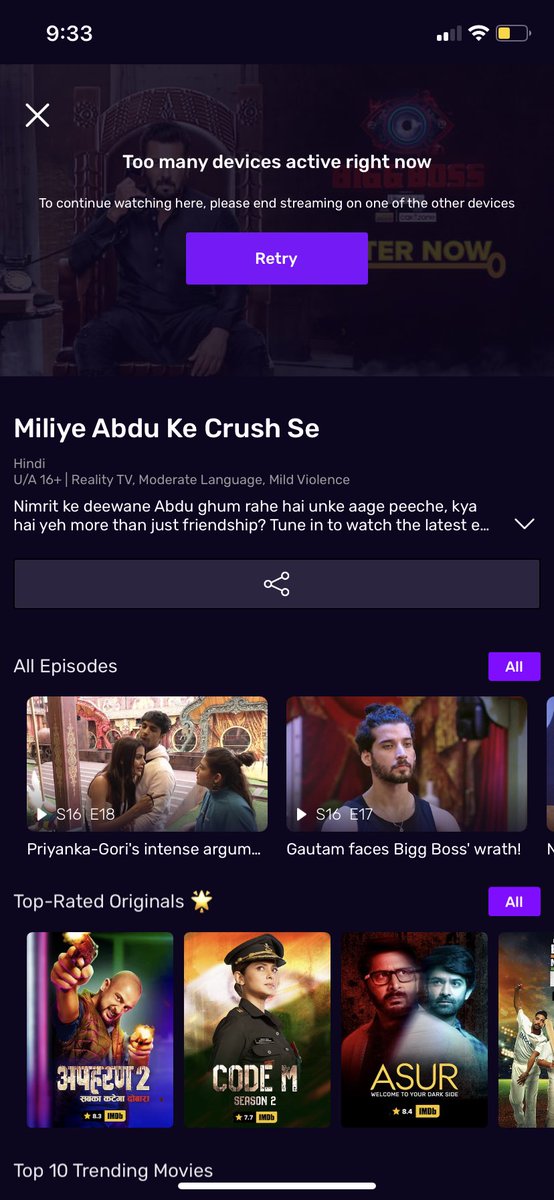 faiz____007's tweet photo. @VootSelect why my voot is not working i also log out from all devices still facing the problem @justvoot @VootSupport https://t.co/fYgaVK5FPR