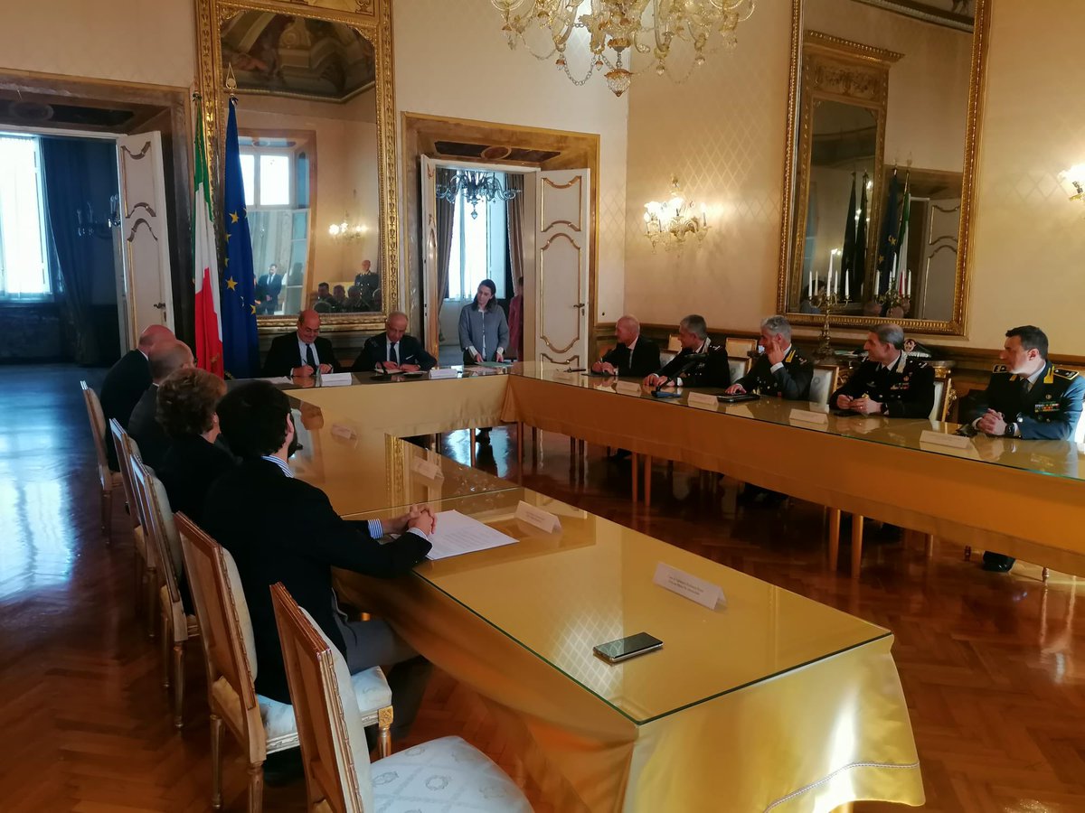 Prefettura di Roma (@prefettura_roma) on Twitter photo #PNRR.Firmato a Palazzo Valentini un Protocollo d’Intesa tra Prefettura, <a href="/RegioneLazio/">Regione Lazio</a> <a href="/QuesturaDiRoma/">QuesturaDiRoma</a> Legione <a href="/_Carabinieri_/">Arma dei Carabinieri</a> Lazio e <a href="/GDF/">Guardia di Finanza</a> Lazio per la prevenzione di ogni forma di illegalità nell’utilizzo dei 17,6 miliardi di fondi pubblici dedicati alla crescita della Regione #PNRR.Firmato a Palazzo Valentini un Protocollo d’Intesa tra Prefettura, <a href="/RegioneLazio/">Regione Lazio</a> <a href="/QuesturaDiRoma/">QuesturaDiRoma</a> Legione <a href="/_Carabinieri_/">Arma dei Carabinieri</a> Lazio e <a href="/GDF/">Guardia di Finanza</a> Lazio per la prevenzione di ogni forma di illegalità nell’utilizzo dei 17,6 miliardi di fondi pubblici dedicati alla crescita della Regione