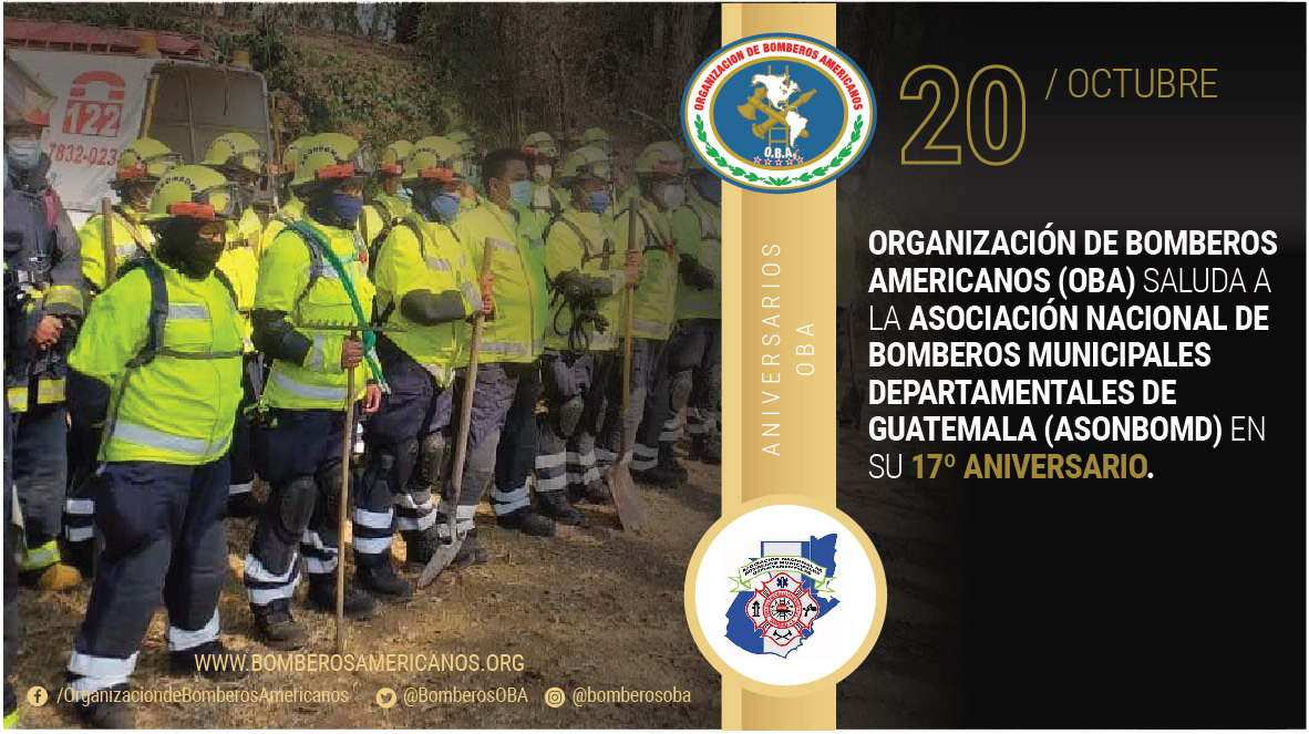 BomberosOBA's tweet photo. #NuestrosMiembros #Aniversario
Hoy festejamos junto a la @CBMDEPTAL sus 17 años de vida institucional.
Conoce más aquí 👉https://t.co/EP9gphxIvO

¡Felicitaciones a todos los hombres y mujeres de esta noble institución! https://t.co/bxW3OpcNmX