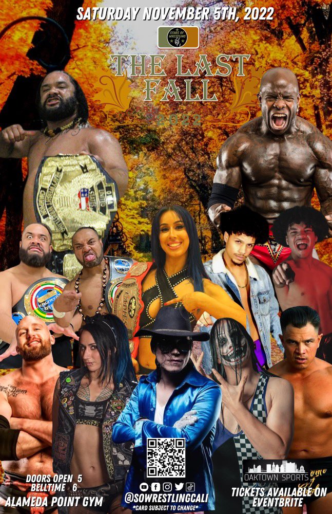 SOWrestlingCali's tweet photo. A little over 2 weeks away! #TheLastFall  will be a great year end event along with our toy drive to support @UCSFBenioffOAK for this upcoming holiday season! Those who bring a toy to this event will receive a special 8X10 to enjoy. #BayArea #Prowrestling #ToyDrive https://t.co/TwuviCkm66