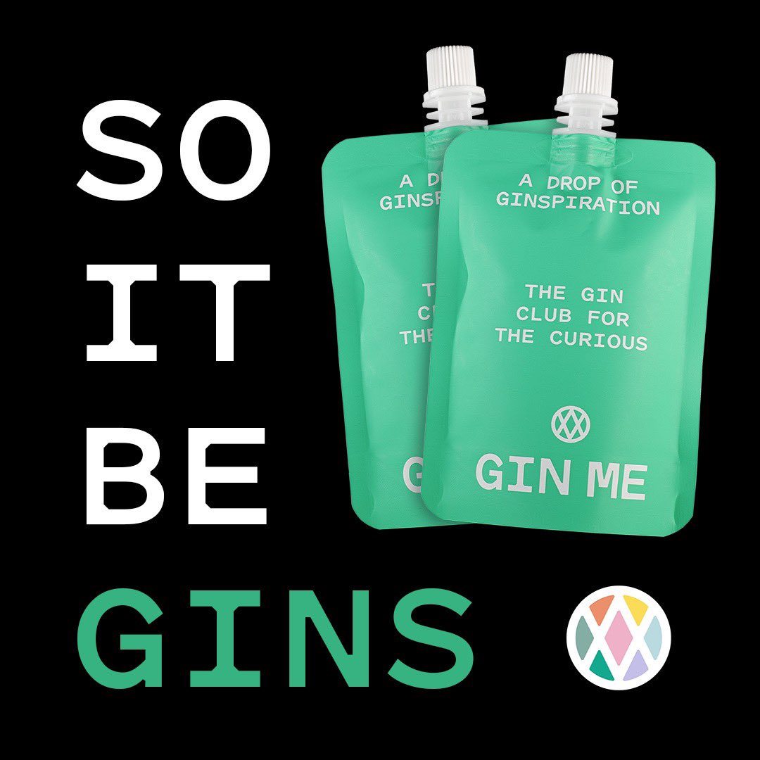 The wait is over! Today we launch our new….GIN subscription @ginmeclub gin-me.club To celebrate our launch, the first 100 new members to sign up (to a pay monthly or annual subscription) will receive a free pouch of gin. Let it be-gin..