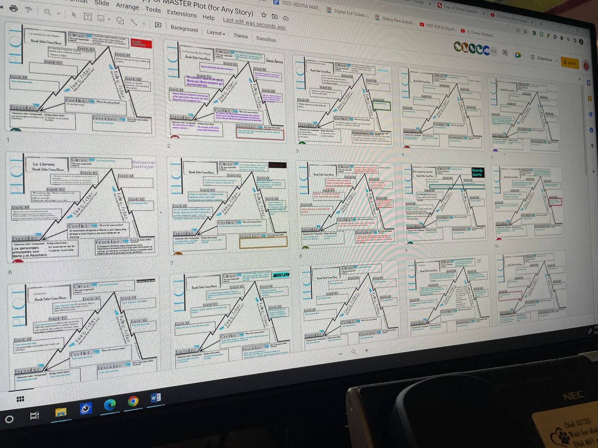 Mrs_Rolon's tweet photo. We're an AVID classroom rocking organizing plot structures today. Plot structures provide a framework to understand stories, it's a roadmap that helps to inference, make connections and summarize what was read. Readers are leaders @Handley_Panther @GISDLiteracy @GISDTLD @AVIDGISD https://t.co/uiD3IC7d40