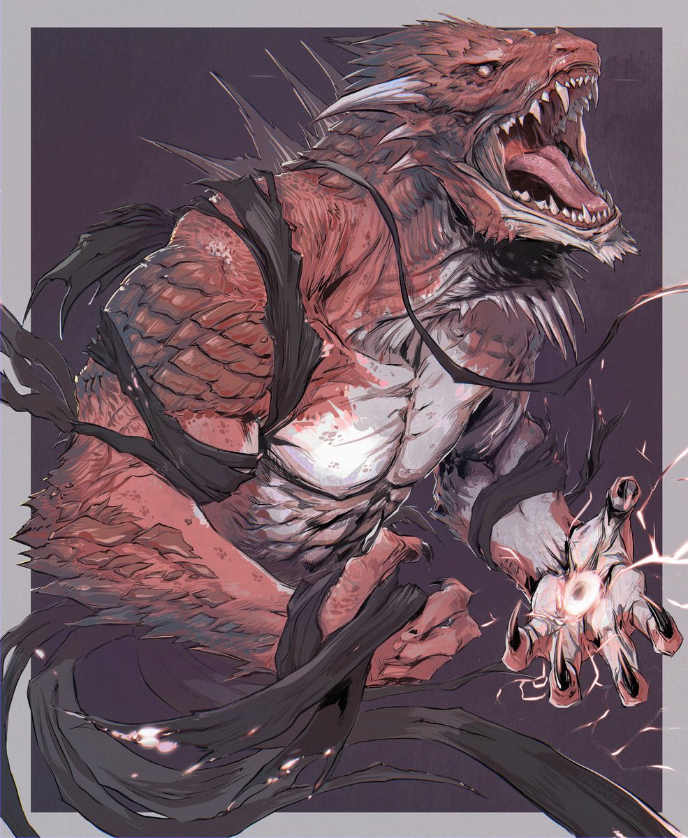 Unrealien1's tweet photo. Dragonborn, when the original soul takes over. https://t.co/F5ezR6G651