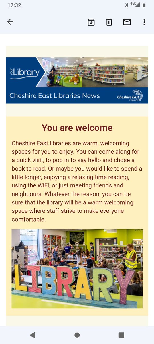 TheRealTimTeale's tweet photo. What a lovely email - thank you @CECLibraries really nice 📚😍 https://t.co/Yd56OPld0t