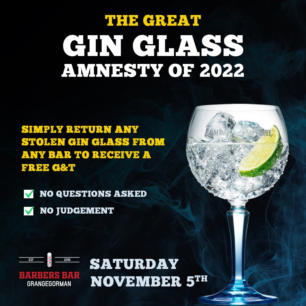 The Great Gin Glass Amnesty of 2022 ! #glassamnesty