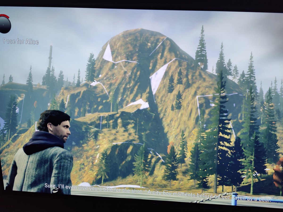ModernVintageG's tweet photo. Alan Wake Remastered on the Switch looking rough https://t.co/prgm7ITbt9