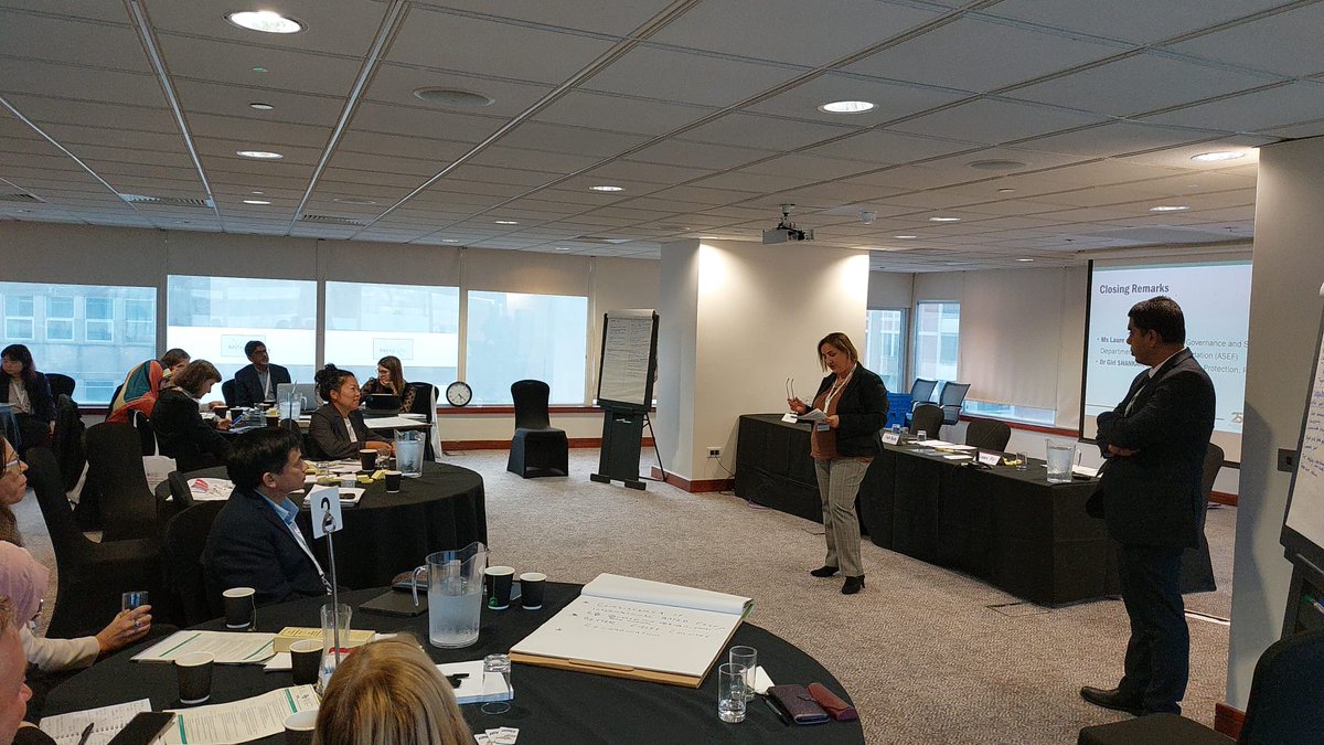 aseforg's tweet image. Ms Laure du TEILHET - Director Governance &amp;amp; Sustainable Development Department @aseforg closes the #ASEFRiskComm Conference (@ASEF_PHN) promoting the importance of exchanging good practices to improve #RiskComm processes, and thanking @PublicHealthW &amp;amp; @agmshankar.