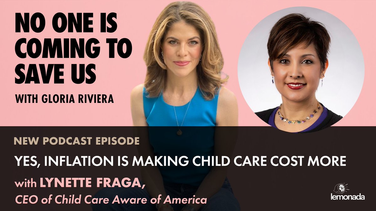 Whether you work or use #ece #earlyed, important podcast from @lemonadamedia

CEO Dr. @Lynette_Fraga talks w/ @griviera as to the many reasons America's #childcare crisis has only gotten worse this past year from inflation to the workforce crisis: hubs.li/Q01qhYry0 #NOICTSU