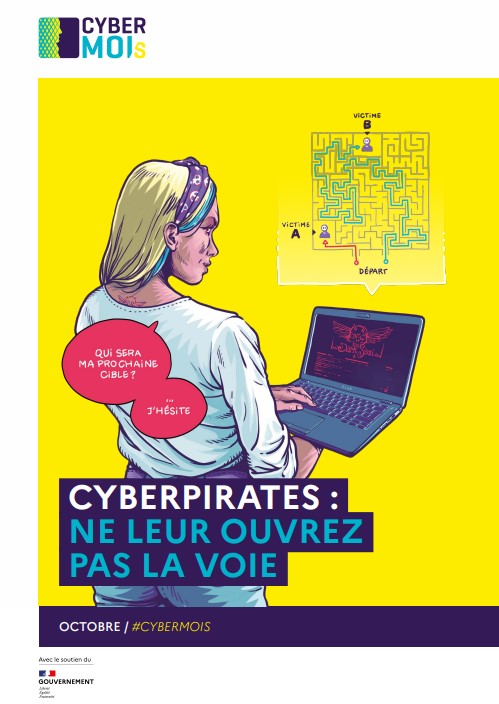 ANSSI_FR's tweet photo. En octobre, j’agis pour prendre soin de mon « moi » #numérique. 

➡ Cette semaine, notre dernier personnage DarkSissi cherche une nouvelle victime… 
Et vous ? Que feriez-vous ? 👀 

👉 https://t.co/r90FNBhd0Z

#Cybermois #cybersécurité #SSI #ANSSI https://t.co/R2zSrOCzix